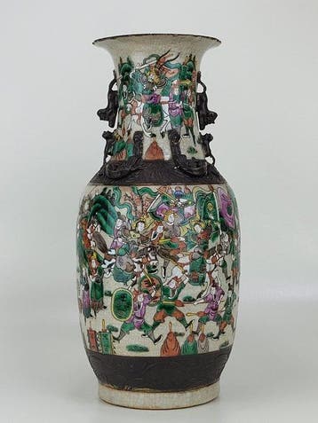 Vaas - Aardewerk - China - Qing Dynastie (1644-1911) -, Antiek en Kunst