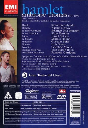 Natalie Dessay - Hamlet 2DVD, Verzenden, Nieuw in verpakking