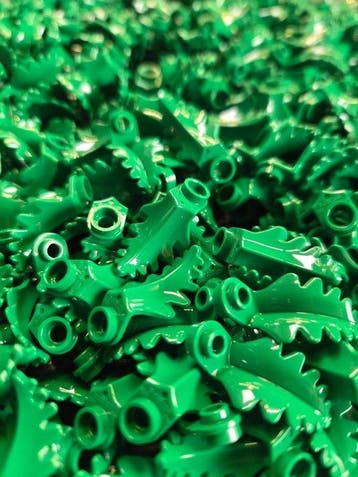 Lego Onderdelen - New Plant Plate Round 1 x 1 with Curved, Nieuw