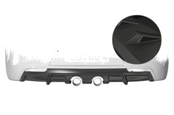 Achterskirt voor VW Golf 6 R HA268-M, Verzenden, Nieuw