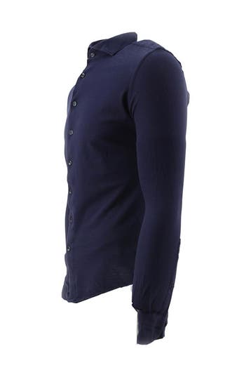 Profuomo Overhemd in maat 38 Blauw, Verzenden, Zo goed als nieuw, Blauw, Profuomo