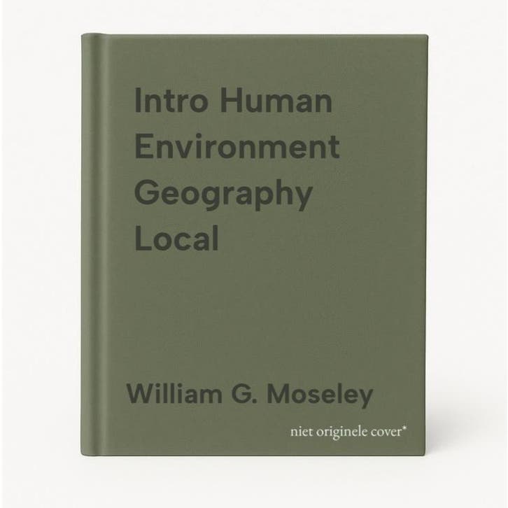 Intro Human Environment Geography Local - William G. Moseley, Boeken, Taal | Engels, Gelezen, Verzenden