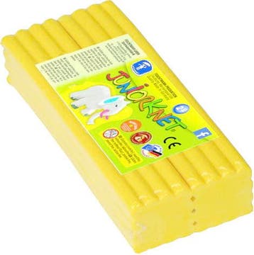 JUNIORKNET Jumbo-pakket - geel - 500 gram, Kinderen en Baby's, Speelgoed | Educatief en Creatief, Verzenden, Nieuw, Knutselen
