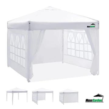 MaxxGarden Partytent 3x4m - met Zijwanden - Wit - retourdeal, Verzenden, Nieuw