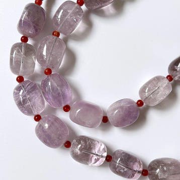 Nepalese Oude Himalayaanse Amethistketting - Nepal -