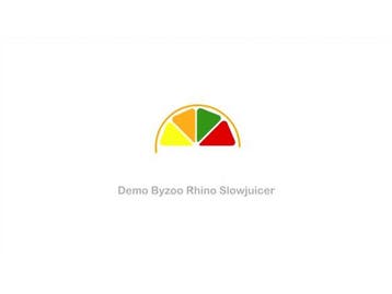 Byzoo Rhino - Slow Juicer - Horizontaal - Pulpreservoir -, Verzenden, Zo goed als nieuw