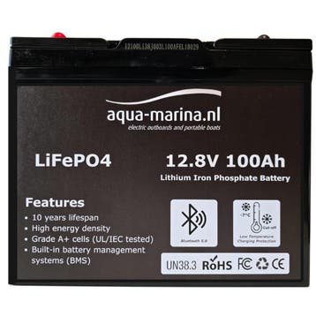 Lithium LiFePO4 Accu 12 Volt 100Ah Bluetooth | Lichtgewicht, Caravans en Kamperen, Camper-accessoires, Ophalen of Verzenden, Nieuw