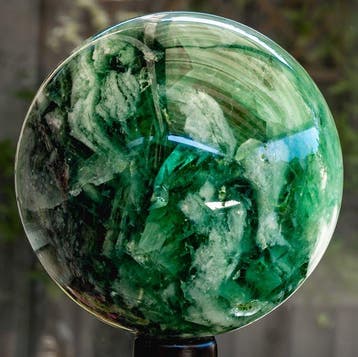 Fluoriet Fine polished green fluorite large Quality sphere -