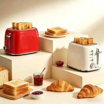 Aigostar Broodrooster met 2 schijven, 4 cm extra brede toast, Verzenden, Zo goed als nieuw