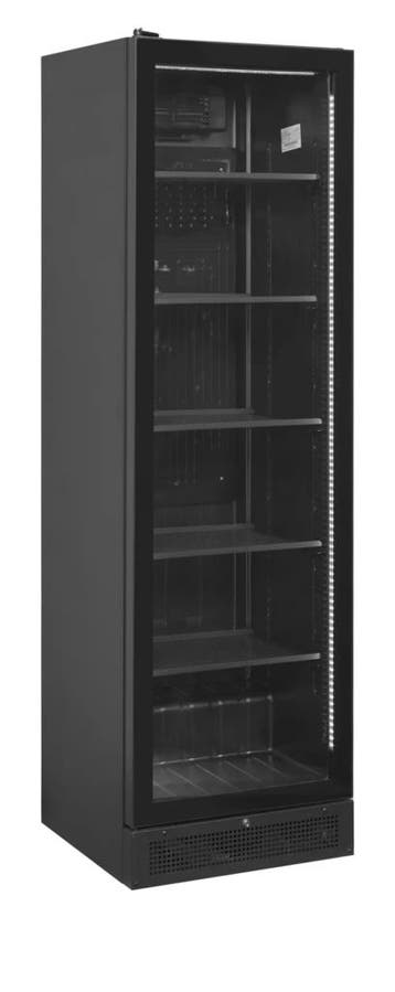 Displaykoeler 387 liter zwart – frameloze glazen deur –, Verzenden, Nieuw in verpakking