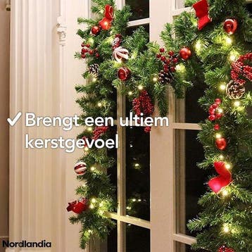 2dekans | Nordlandia Guirlande Met verlichting - Timer -, Ophalen of Verzenden, Zo goed als nieuw