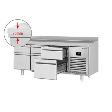 GGM Gastro | Koelwerkbank PREMIUM PLUS - 1960x700mm - met 6, Verzenden, Nieuw in verpakking, RVS Meubilair