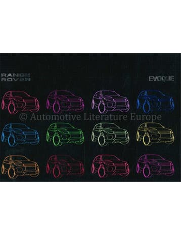 2011 RANGE ROVER EVOQUE MEDIA BROCHURE ENGELS, Boeken, Nieuw, Author