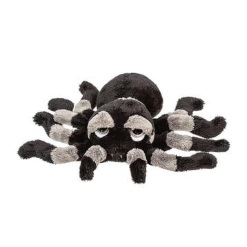 Pluche tarantula knuffel - zwart/grijs - 22 cm - spin, Verzenden, Nieuw