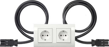Gira Standaard 55 Dubbele SCHUKO Stopcontact Met Frame -, Verzenden, Nieuw, Overige typen