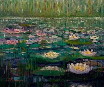 Mario Zampredoni (1945) - Fioritura della Ninfee