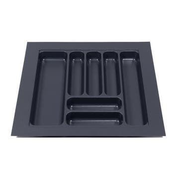 Bestekbak 505 mm tot 600 mm breed antraciet (Basic), Nieuw