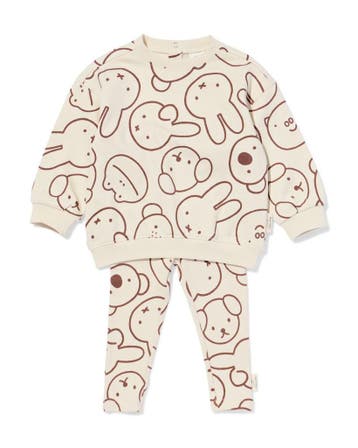 HEMA Nijntje babykledingset sweatstof ecru, Verzenden, Nieuw