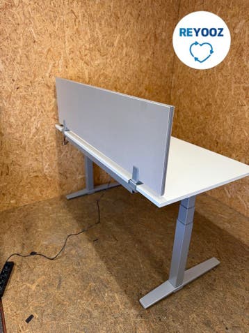 Konig Neurath zit-sta bureau - TALO.S - 160x80 - zilverg..., Nieuw in verpakking