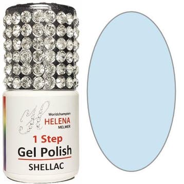 1 STEP GELPOLISH Kleur 47-Lichtblauw met Zomers Fris, Nieuw, Verzenden, Blauw, Handen en Nagels