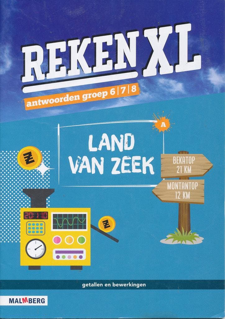 RekenXL Antwoordenboek Land van Zeek groep 6/7/8, Boeken, Schoolboeken, Nieuw, Verzenden