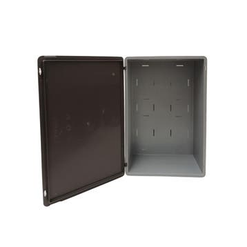 Stapelbak 600x400x230 mm, euronorm, met scharnierdeksel,, Gebruikt, 40 tot 60 cm, 50 tot 75 cm, Bak of Kist