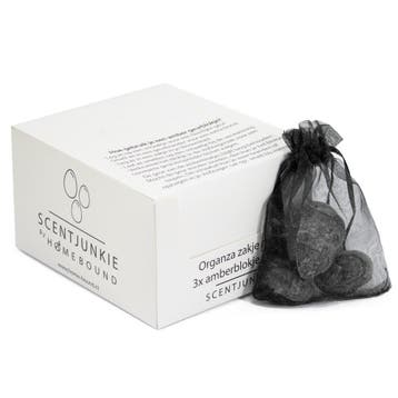 Organza zakje met 3x amberblokje pasen eieren black musk, Ophalen of Verzenden, Nieuw