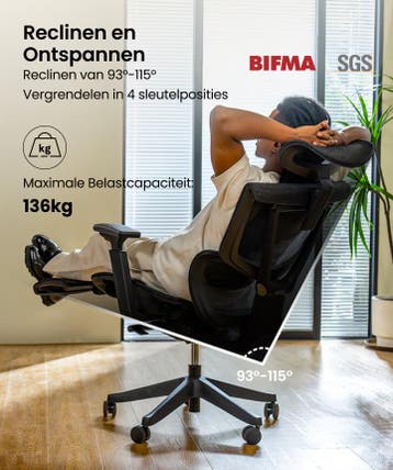 Ergonomische Bureaustoel -  Office Chair - Gamestoel - Volwa, Verzenden, Zo goed als nieuw