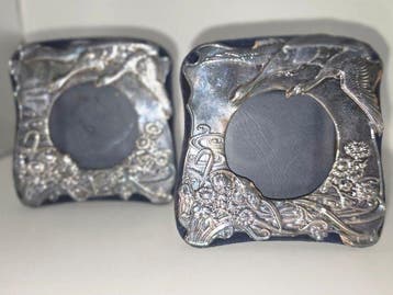 RBB - Fotolijst (2) - .925 zilver - Ganzen en Waterlelies