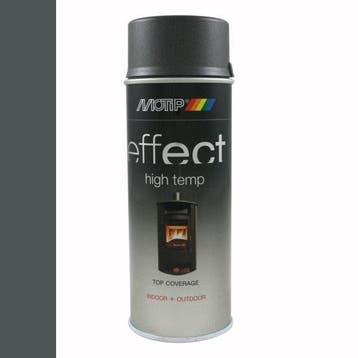 Motip Deco Effect Hittebestendig Donker Antraciet 400 ml, Ophalen of Verzenden, Nieuw