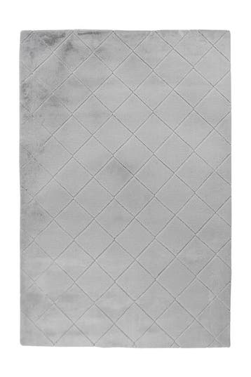 Fluffy Vloerkleed | Impulse | Ruiten | Zilver | 120x170 cm, Verzenden, Nieuw