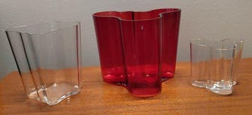 Iittala - Alvar Aalto - Vaas (3) - Aalto-collectie - Glas -