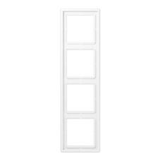 Jung LS990 afdekraam 4-voudig alpinwit (hagelwit) LS984WW, Nieuw, Stopcontact