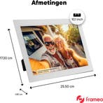 2dekans | Denver Digitale Fotolijst 10.1 inch - Glas Display, Ophalen of Verzenden, Zo goed als nieuw