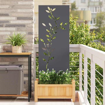 vidaXL Tuin Privacy Screen Antraciet 50 x 140 cm Koudgewalst, Verzenden, Nieuw