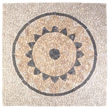 vidaXL Mosaic Tiles Zonnebloem Patroon Meerkleurig 120 x 120, Verzenden, Nieuw