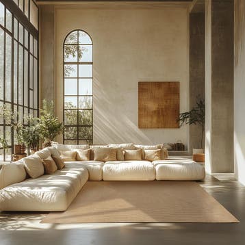 Gevlochten vloerkleed Vibe van jute, boho-stijl, Verzenden, Nieuw