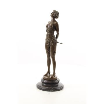 BRONZEN SCULPTUUR GENAAMD DE RIJ ZWEEP (Interieur), Verzenden, Nieuw