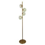 Design vloerlamp groen, Remo, met schakelaar, Huis en Inrichting, Lampen | Vloerlampen, Design, Nieuw, Ophalen of Verzenden, Glas