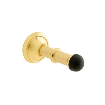 Klassieke deurstopper messing gelakt - muurbescherming -..., Ophalen of Verzenden, Nieuw, Koper of Messing, Overige typen