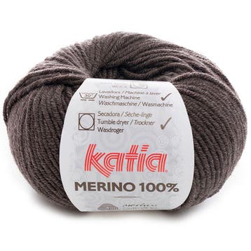 Katia Concept Merino 100% - 502 donkerbruin - Wol Garen, Ophalen of Verzenden, Nieuw