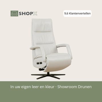 Leren sta-op-stoel Calm - Toledo Purewhite (wit) - extra, Huis en Inrichting, Bohemian, Industrieel, Modern, Scandinavisch, Nieuw