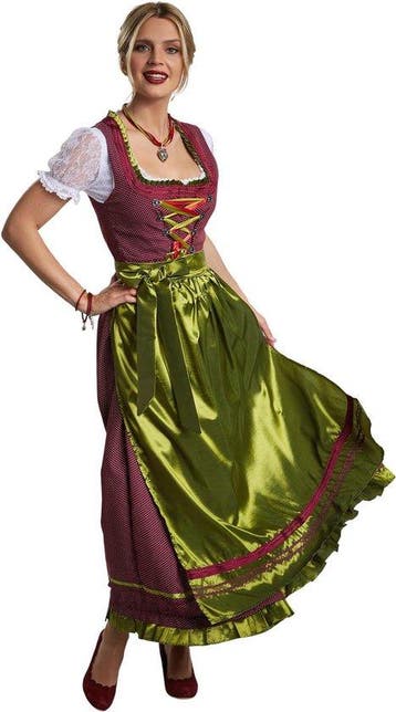 2dekans | Dressforfun Maxi Dirndl Ruhpolding model 2 L -, Ophalen of Verzenden, Zo goed als nieuw