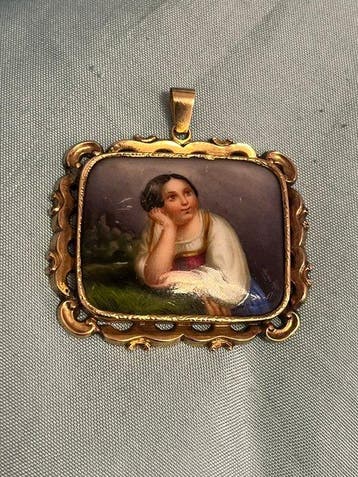 Hanger - 14 karaat Geel goud - Aanhangers rond 1800–1830