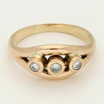 Ring - 18 karaat Roségoud, Geel goud Diamant (Natuurlijk), Nieuw