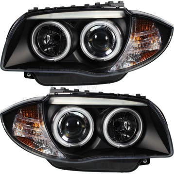 Koplampen met Angel eyes CCFL BMW E81 E82 E87 E87 LCI B0210, Nieuw, BMW