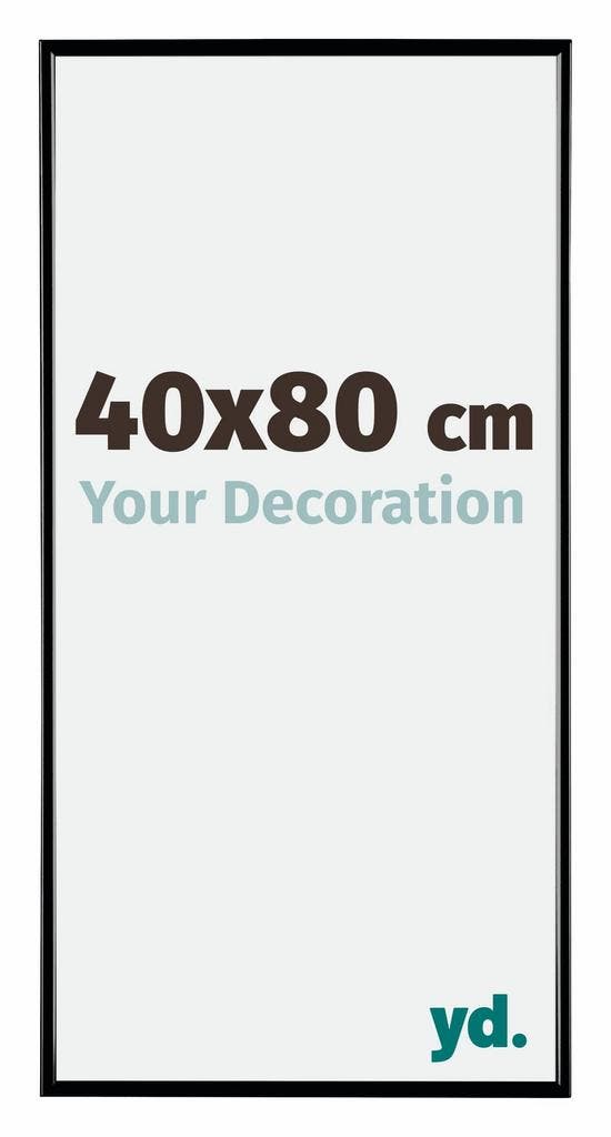 Fotolijst 40x80 cm - Zwart Hoogglans - Kunststof - Evry, Huis en Inrichting, Woonaccessoires | Lijsten, Nieuw, Verzenden