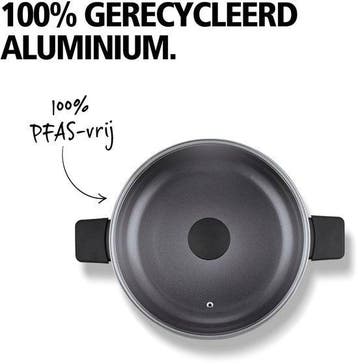 Brabantia VANTA Hapjespan - Ø 28 cm – Glazen deksel, Verzenden, Nieuw