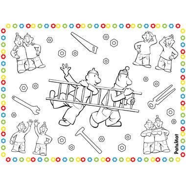 Placemats Kleurplaten Buurman & Buurman (6st), Hobby en Vrije tijd, Feestartikelen, Nieuw, Ophalen of Verzenden
