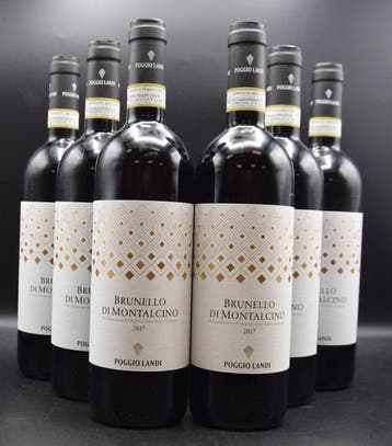 2017 Poggio Landi - Brunello di Montalcino DOCG - 6 Flessen, Nieuw